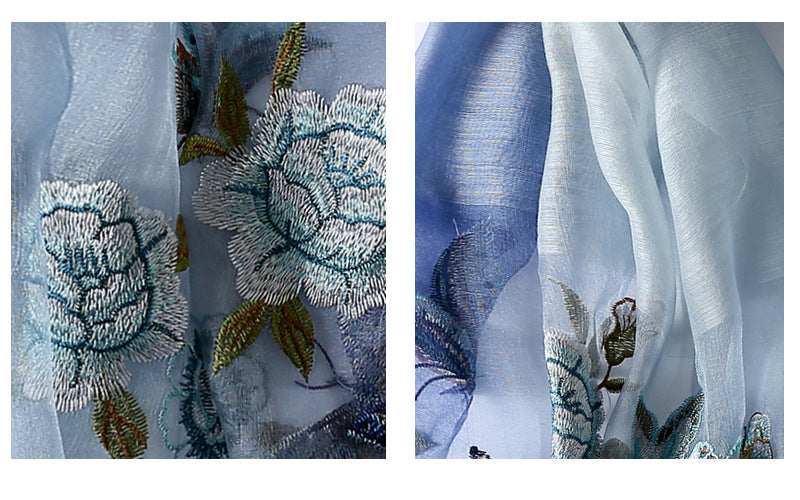Embroidery In Spring Scarf