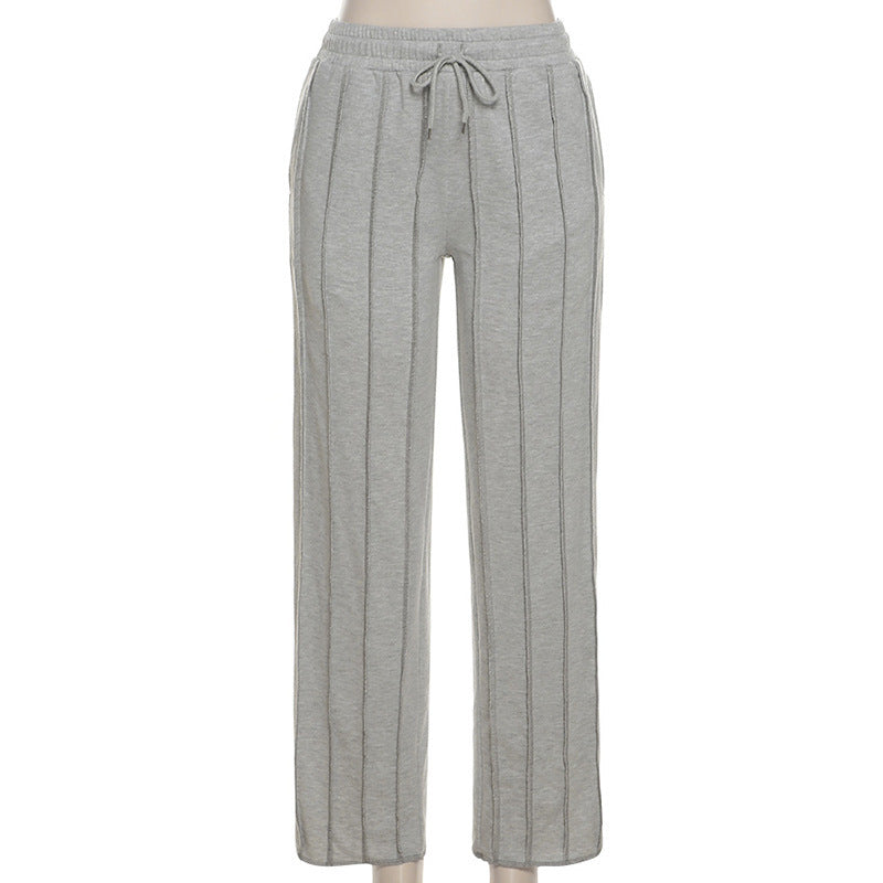 Athleisure Leaf Ruffle Pants