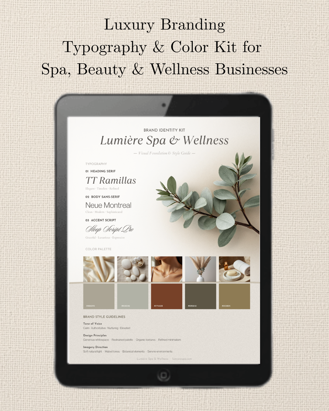 Luxury Branding Kit for Spa, Beauty & Wellness Businesses