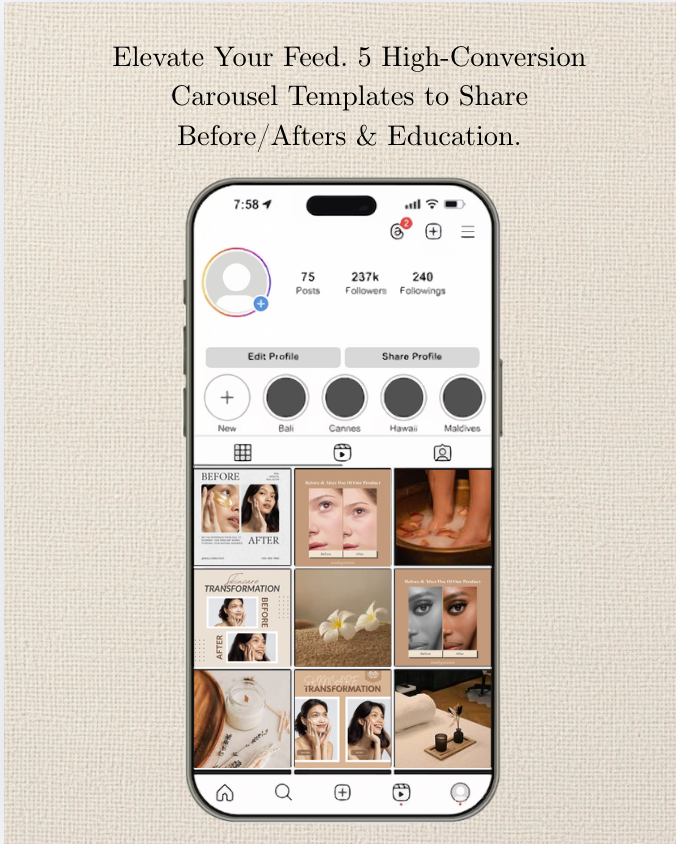 Luxury "Aesthetics & Wellness" Mini Design-Kit